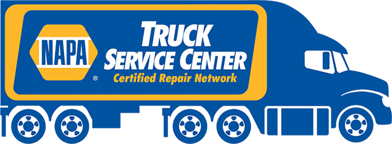 NAPA Truck Service Center certified badge - nationwide warranty and quality parts network for commercial truck repair