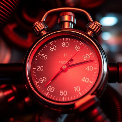 Stopwatch representing same-day truck repair service speed and efficiency